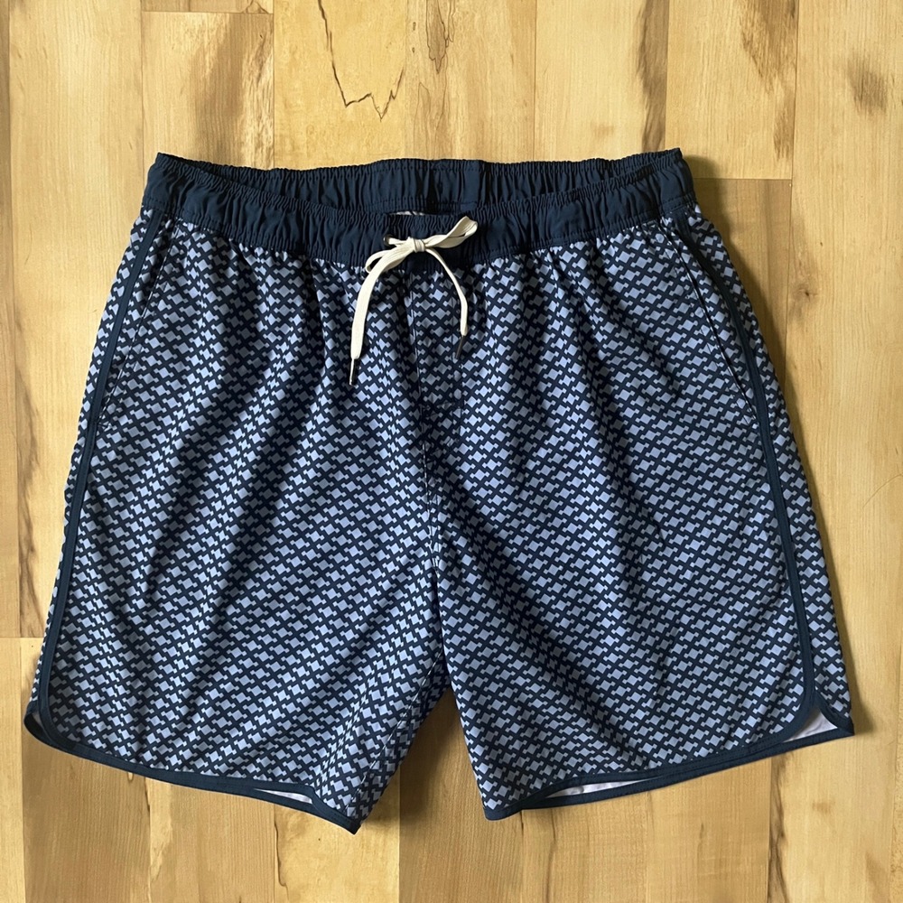 Fair Harbor Anchor Trunk Men's XXL 8" Inseam Mist Seaview Blue Beach Vacation